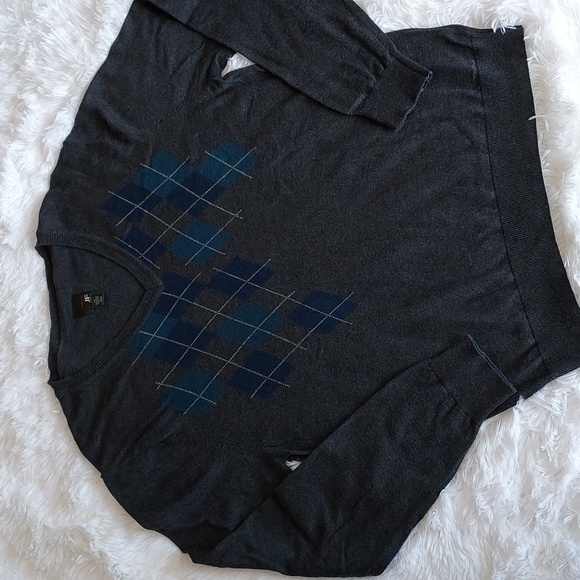 J.f. Ferrar sweater v neck pullover long sleeved men's size large - Picture 1 of 5